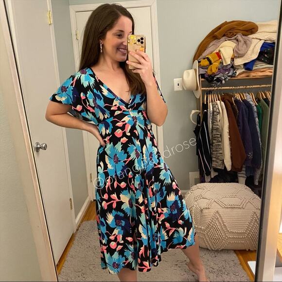 Temperley London Floral Midi Dress - Picture 11 of 16